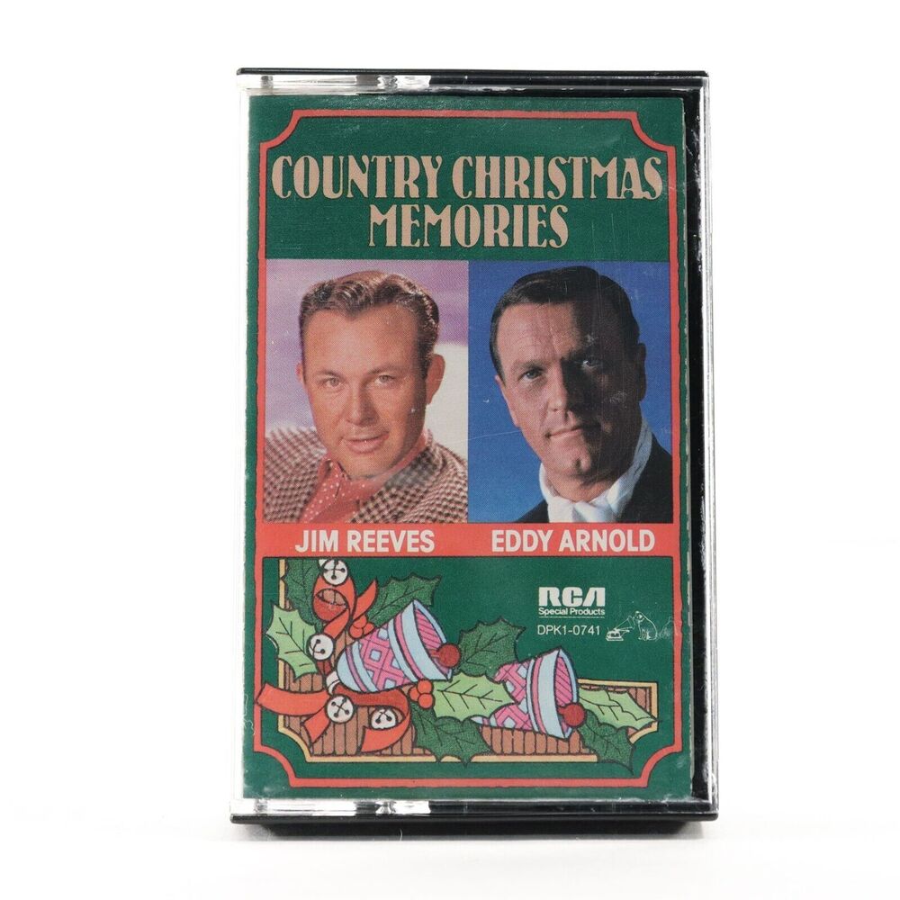 Country Christmas Memories Jim Reeves, Eddy Arnold Cassette Tape, 1986 DPK1-0741